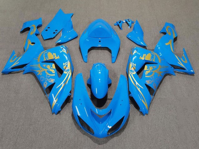 Comprare Carene Moto Kawasaki ZX10R 2006-2007 - Azzurro Chiaro Oro