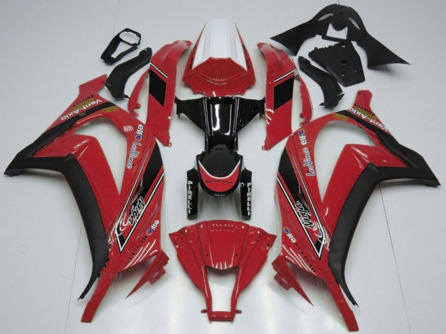 Comprare Carene Moto Kawasaki ZX10R 2011-2015 - Bianco Rosso Nero Lucido OEM Stile