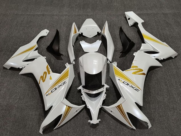 Comprare Carene Moto Kawasaki ZX10R 2008-2010 - Bianco Perla Oro