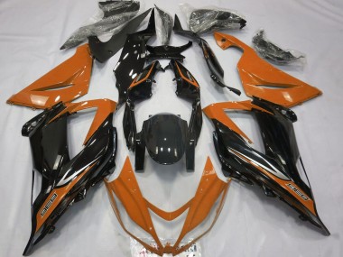 Comprare Carene Moto Kawasaki ZX6R 2013-2018 - Arancia Nero Lucido