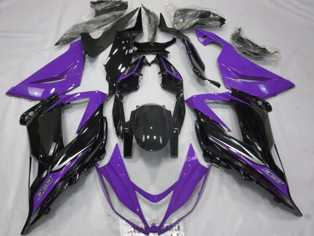 Comprare Carene Moto Kawasaki ZX6R 2013-2018 - Viola Nero Lucido