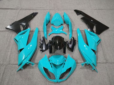 Comprare Kit Carena Moto Kawasaki ZX6R 2009-2012 - Blu Nero Lucido