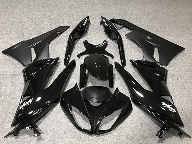 Comprare Carena Moto Kawasaki ZX6R 2009-2012 - Nero Lucido Nero Opaco