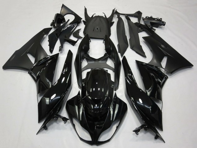 Comprare Carene Moto Kawasaki ZX6R 2009-2012 - Nero Lucido Nero Opaco