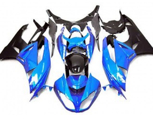 Comprare Carena Moto Kawasaki ZX6R 2009-2012 - Blu Nero Lucido Nero Opaco