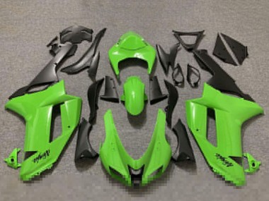 Comprare Carene Moto Kawasaki ZX6R 2007-2008 - Lucido Verde Nero Opaco