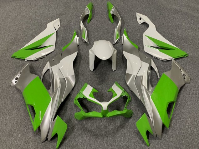 Comprare Carene Moto Kawasaki ZX6R 2019-2022 - Bianco Argento Verde
