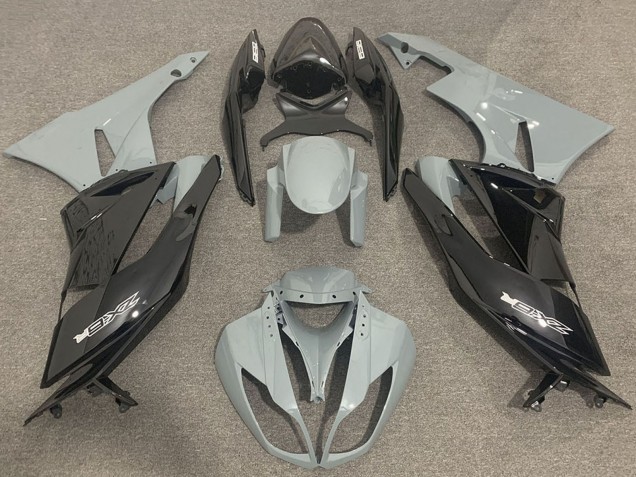 Comprare Carene Moto Kawasaki ZX6R 2009-2012 - Grigio Nero Lucido