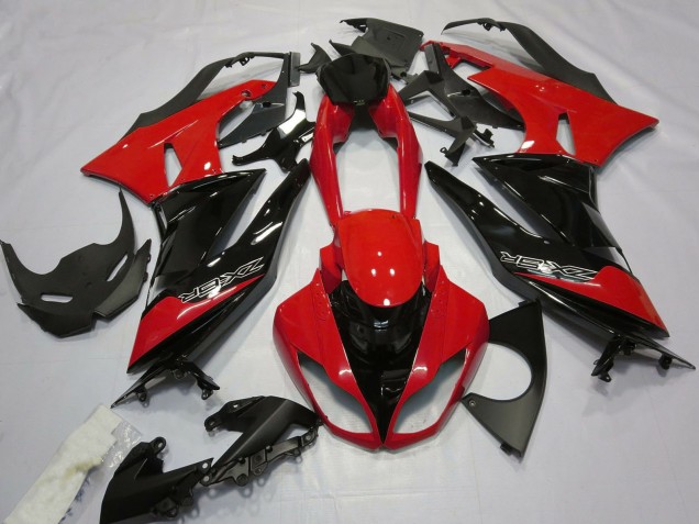 Comprare Carene Moto Kawasaki ZX6R 2009-2012 - Rosso Nero Lucido