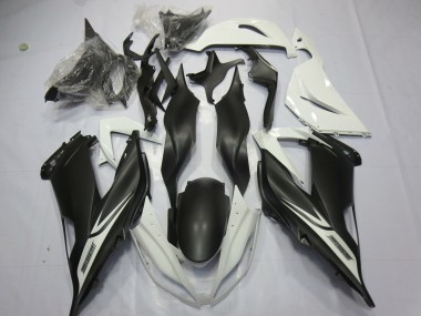 Comprare Carene Moto Kawasaki ZX6R 2013-2018 - Bianco Nero Opaco