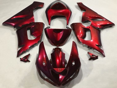 Comprare Carene Moto Kawasaki ZX6R 2005-2006 - Metallico Rosso