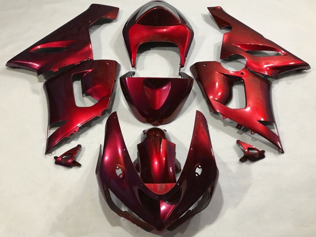 Comprare Carene Moto Kawasaki ZX6R 2005-2006 - Metallico Rosso