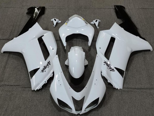 Comprare Carene Moto Kawasaki ZX6R 2007-2008 - Pianura Bianco Lucido