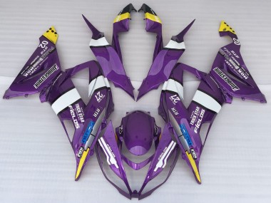 Comprare Carene Moto Kawasaki ZX6R 2013-2018 - Viola Giallo Bianco Blu
