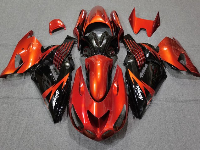 Comprare Carene Moto Kawasaki ZX14R 2006-2011 - Rosso Nero Lucido