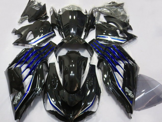 Comprare Carene Moto Kawasaki ZX14R 2012-2024 - Nero Lucido Blu