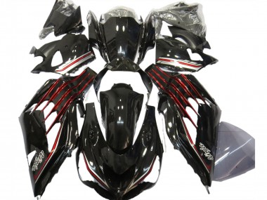 Comprare Carene Moto Kawasaki ZX14R 2012-2024 - Nero Lucido Rosso