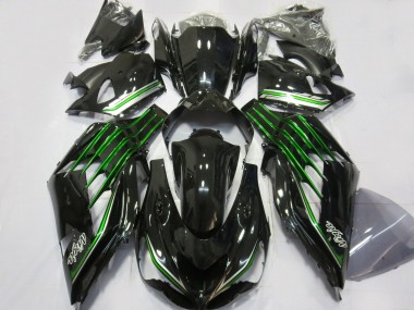Comprare Carene Moto Kawasaki ZX14R 2012-2024 - Nero Lucido Verde