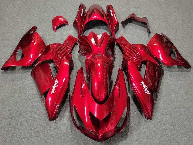 Comprare Carene Moto Kawasaki ZX14R 2006-2011 - Rosso Bianco Ninja
