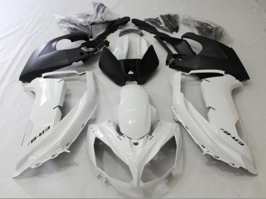 Comprare Carene Moto Kawasaki Ninja ER6F 2009-2011 - Lucido Bianco Nero Opaco