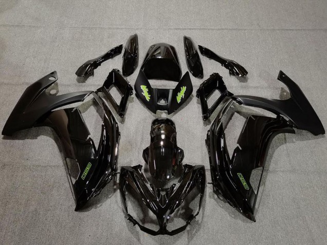 Comprare Carene Moto Kawasaki Ninja 650R 2009-2011 - Nero Lucido Verde
