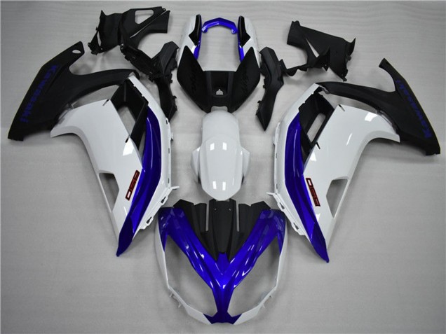 Comprare Carene Moto Kawasaki Ninja 650R 2009-2011 - Bianco Blu Nero Opaco