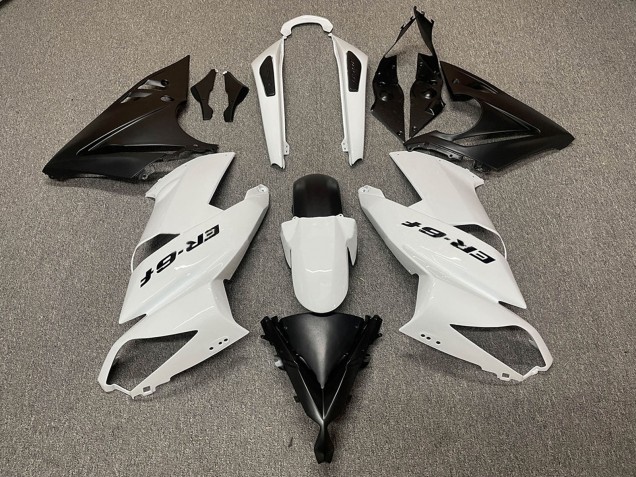 Comprare Carene Moto Kawasaki Ninja ER6F 2009-2011 - Bianco Nero Opaco