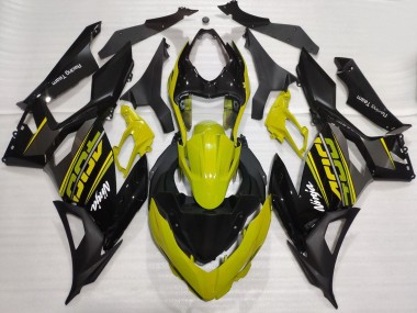 Comprare Carene Moto Kawasaki Ninja 400 2018-2024 - Giallo Nero Lucido Nero Opaco OEM Stile