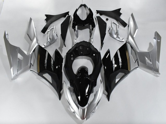 Comprare Carene Moto Kawasaki Ninja 400 2018-2024 - Argento Nero Lucido