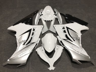Comprare Carene Moto Kawasaki Ninja 300 2013-2024 - Lucido Bianco Argento Nero