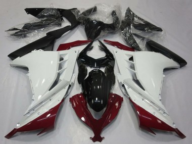 Comprare Carene Moto Kawasaki Ninja 300 2013-2024 - Bianco Rosso Bordeaux Nero