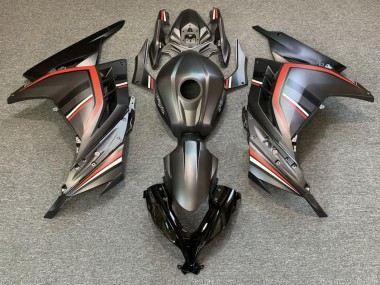 Comprare Carene Moto Kawasaki Ninja 300 2013-2024 - Nero Opaco Rosso