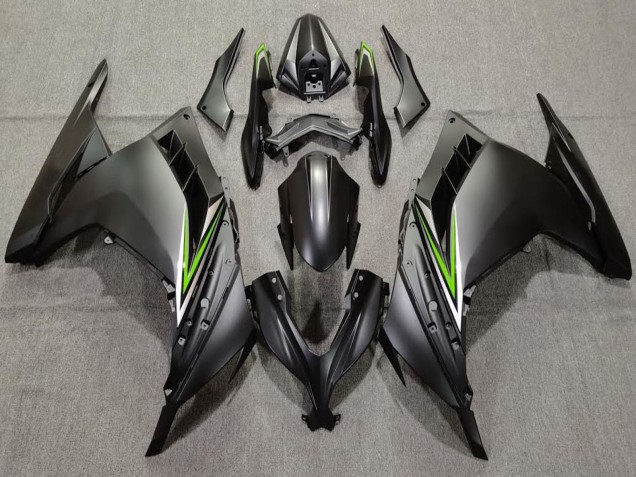 Comprare Carene Moto Kawasaki Ninja 300 2013-2024 - Nero Opaco Verde