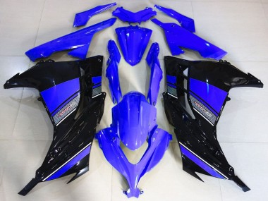 Comprare Carene Moto Kawasaki Ninja 300 2013-2024 - Blu Nero