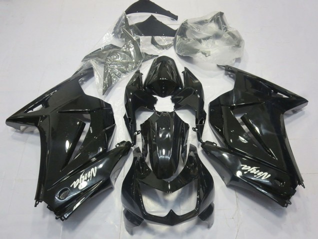 Comprare Carene Moto Kawasaki Ninja 250 2008-2012 - Nero Lucido Bianco Ninja