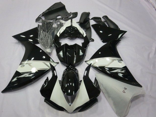 Comprare Carene Moto Yamaha R1 2012-2014 - Nero Lucido Bianco Argento