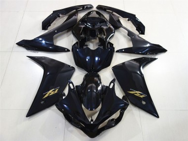 Comprare Carene Moto Yamaha R1 2007-2008 - Nero Lucido Blu Scuro Oro Decal