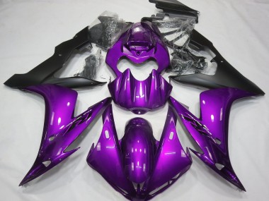 Comprare Carene Moto Yamaha R1 2004-2006 - Viola Nero Opaco