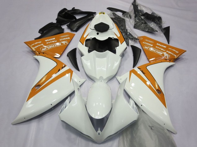 Comprare Carene Moto Yamaha R1 2012-2014 - Bianco Arancia