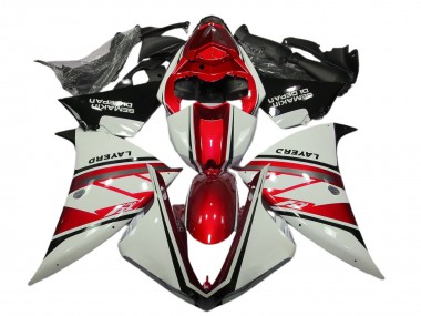 Comprare Carene Moto Yamaha R1 2012-2014 - Bianco Rosso Nero Layerd Semakin Didepan