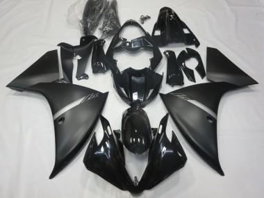 Comprare Carene Moto Yamaha R1 2012-2014 - Nero Lucido Nero Opaco Argento