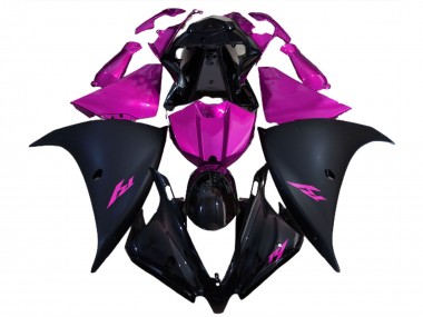 Comprare Carene Moto Yamaha R1 2012-2014 - Nero Lucido Nero Opaco Rosa