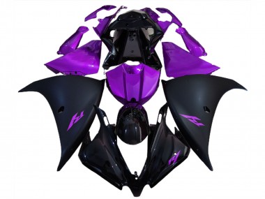 Comprare Carene Moto Yamaha R1 2012-2014 - Nero Lucido Nero Opaco Viola