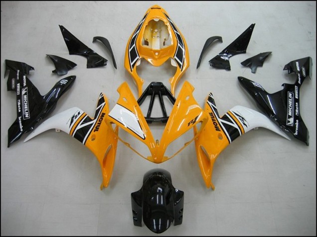 Comprare Carene Moto Yamaha R1 2004-2006 - Giallo Bianco Nero OEM Stile