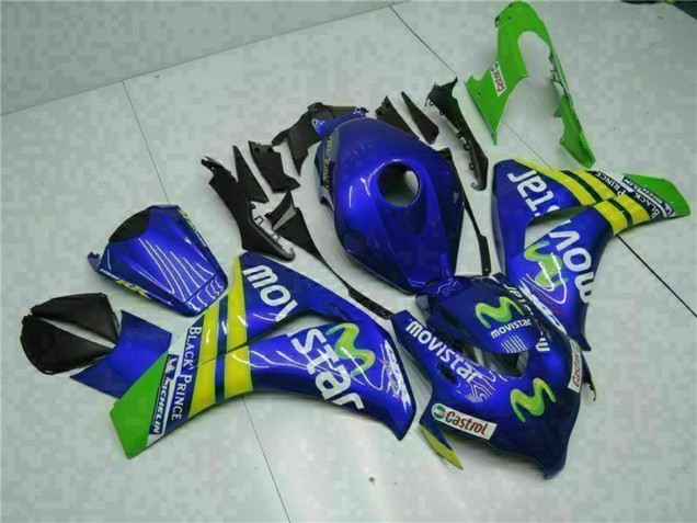 Comprare Carena Moto Honda CBR1000RR 2008-2011 - Blu Giallo Verde MoviStar Castrol