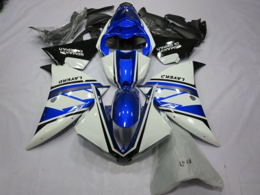 Comprare Carene Moto Yamaha R1 2012-2014 - Bianco Blu Nero Layerd Semakin Didepan