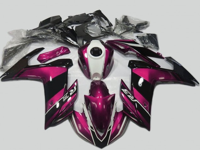 Comprare Kit Carena Moto Yamaha R3 2015-2018 - Viola Bianco Nero Lucido