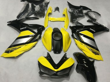 Comprare Carene Moto Yamaha R3 2015-2018 - Giallo Argento Nero Lucido