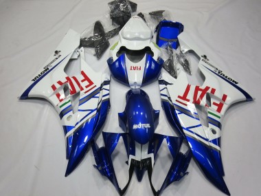 Comprare Carene Moto Yamaha R6 2006-2007 - Bianco Blu Rosso Fiat Motul Michelin