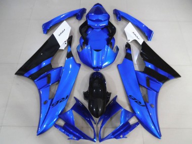 Comprare Carene Moto Yamaha R6 2006-2007 - Bianco Blu Nero Lucido